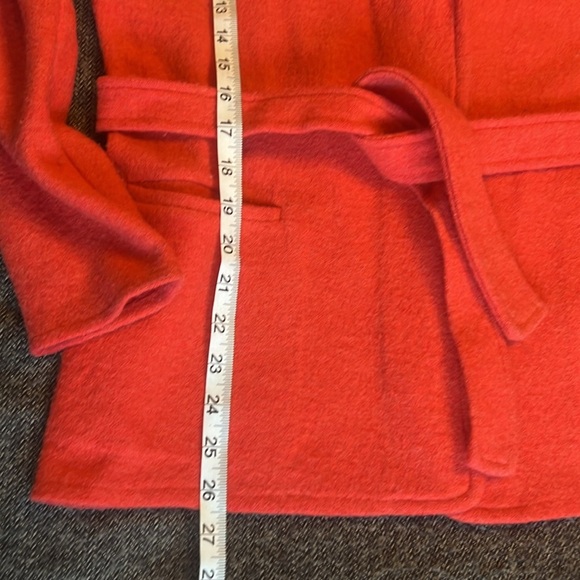 Anthropologie sparrow 100% Wool Coral Knit Belted Blazer sz S - Picture 9 of 11